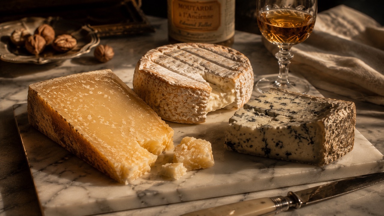 A Celebration of Cheese: The Artisan's Guide to the World's Most Noble Food 1 - The Socialites Aged Cheese on Marble Connoisseurs Selection Large The Socialites
