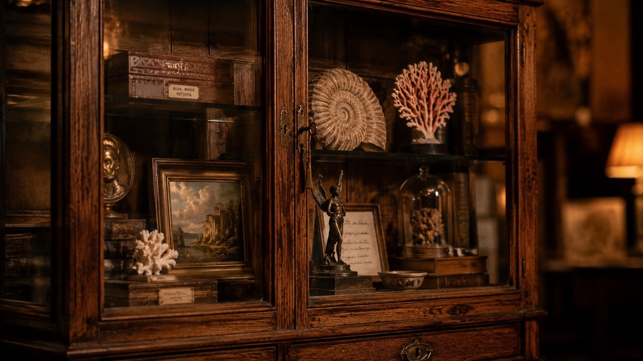 Antique Cabinet of Curiosities Large The Socialites
