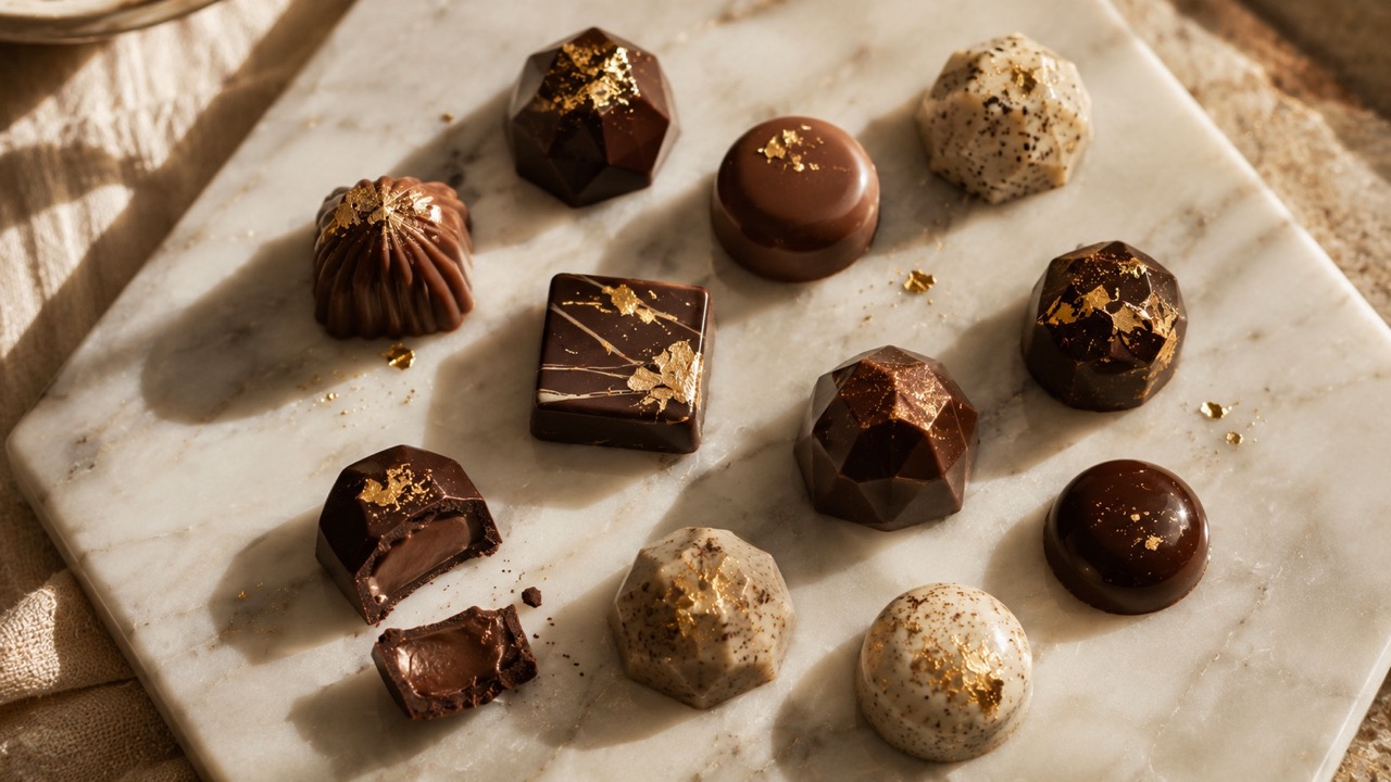 Artisan Chocolate White Marble Large The Socialites