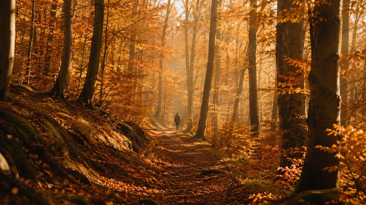 Forest Bathing to Thalassotherapy: Ancient Wellness Practices Worth Rediscovering 1 - The Socialites Autumn Beech Forest Shafts of Light Large The Socialites