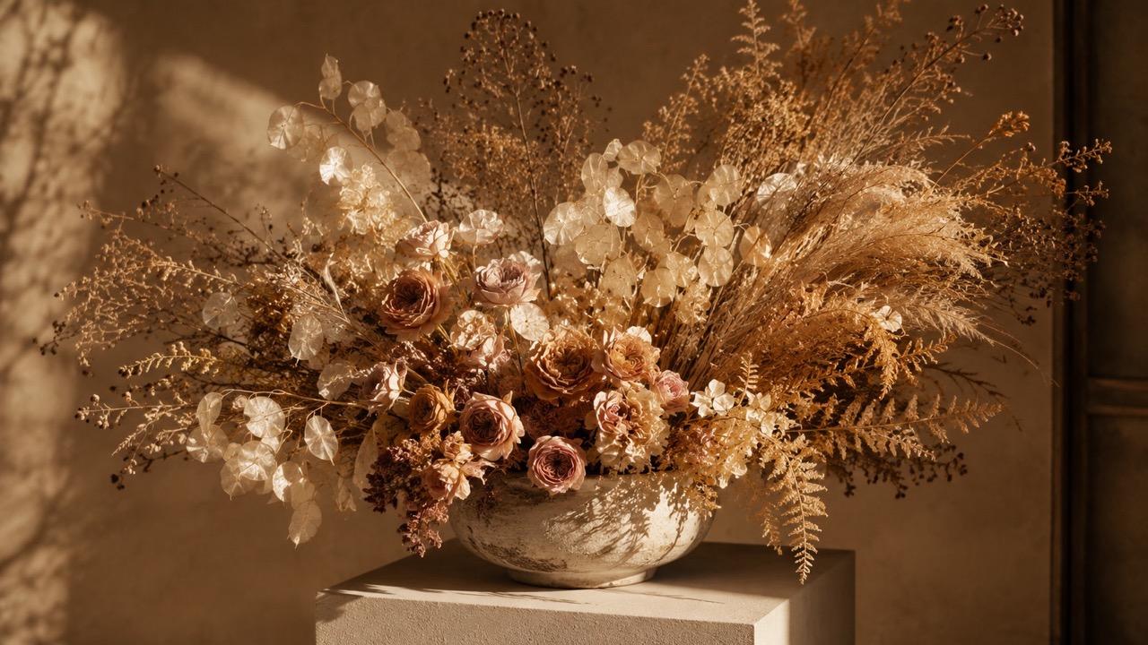 Botanical Sculpture Dried Arrangement Large The Socialites
