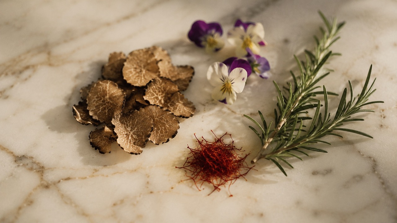 The Chef's Alchemy: Transforming Everyday Ingredients into Gastronomic Excellence 1 - The Socialites Chefs Mise en Place Marble Slab Large The Socialites
