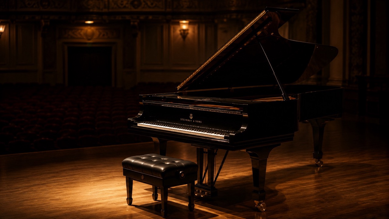 Grand Piano Warm Rehearsal Light Large The Socialites