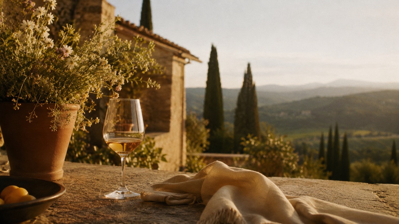 Mediterranean Terrace Golden Hour Large The Socialites