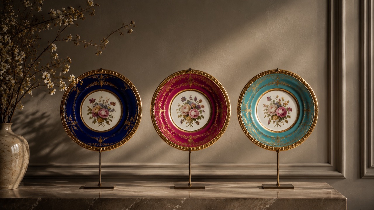 Sevres Porcelain Plate Collection Large The Socialites