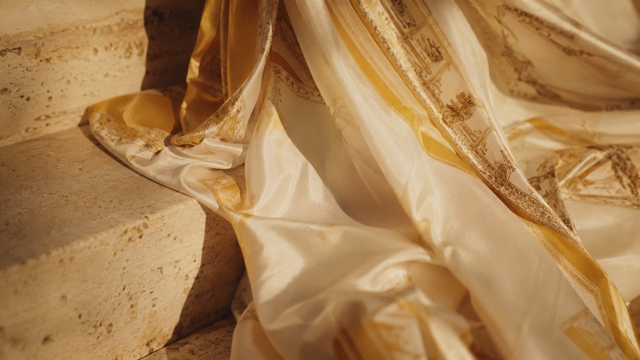 Simplicity is Luxury: Masters of Understated Refinement 1 - The Socialites Silk Cascade on Warm Stone Large The Socialites