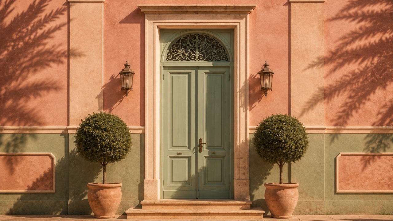 Wes Anderson Symmetry Pastel Facade Large The Socialites
